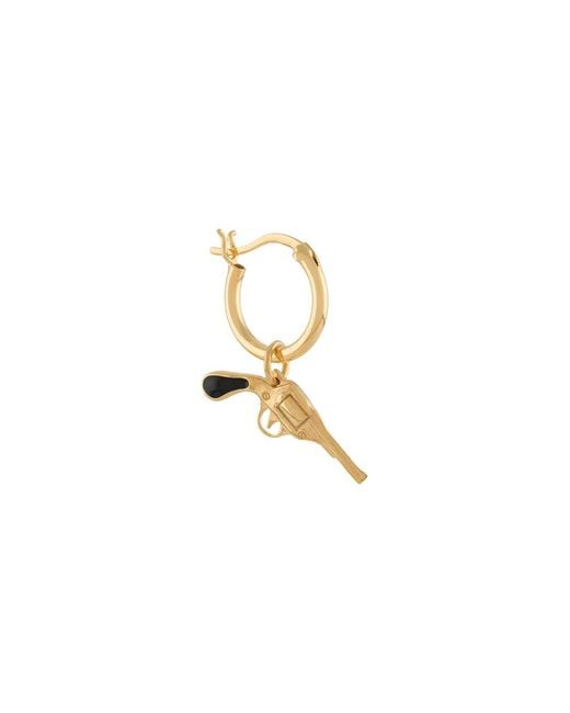 True Rocks White Pistol Hoop Earring