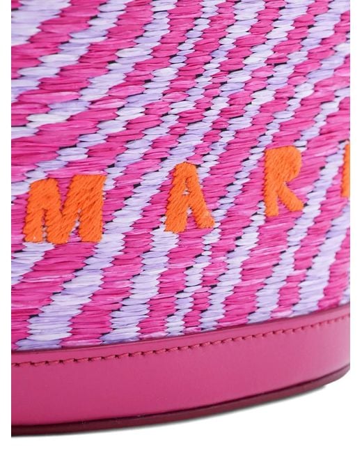 Marni Pink Cassis Tote Bag