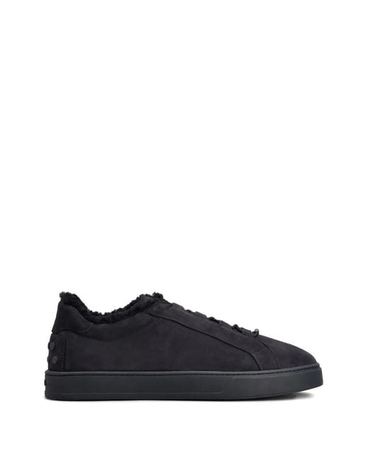 Tod's Blue Pashmy Suede Sneakers for men