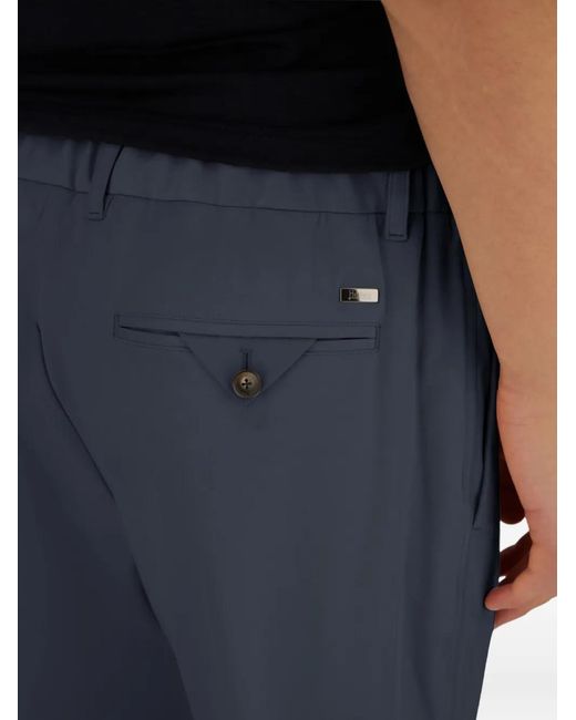 Herno Blue Pleated Trousers for men