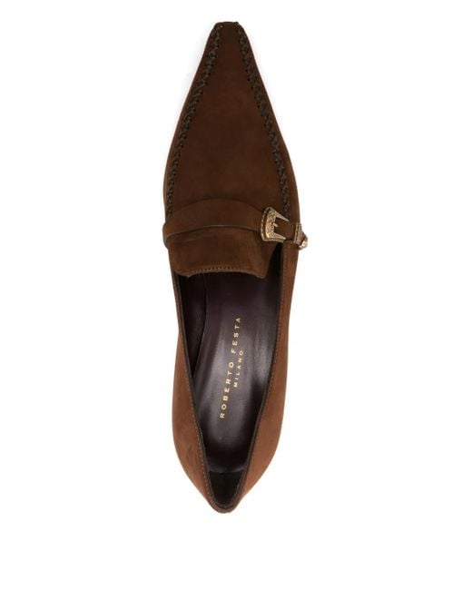 Roberto Festa スエード パンプス Brown