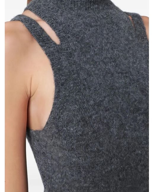 Haut En Maille À Col Montant Roberto Collina en coloris Blue