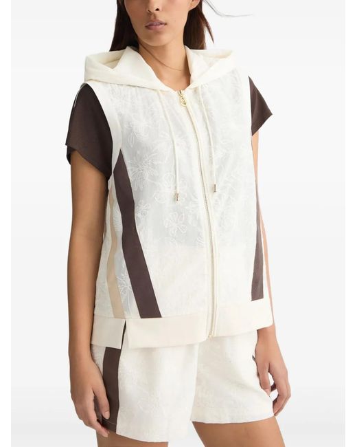 Liu Jo White Embroidered Vest