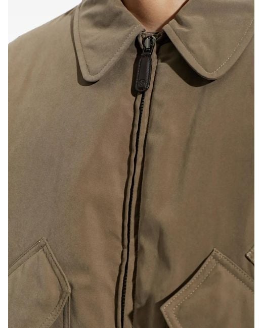 Giorgio Armani Natural Insulated Collared Bomber Jacket for men