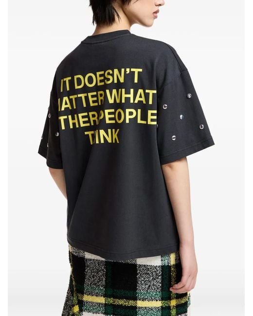 Essentiel Antwerp Black Kourse Stud-Embellished T-Shirt