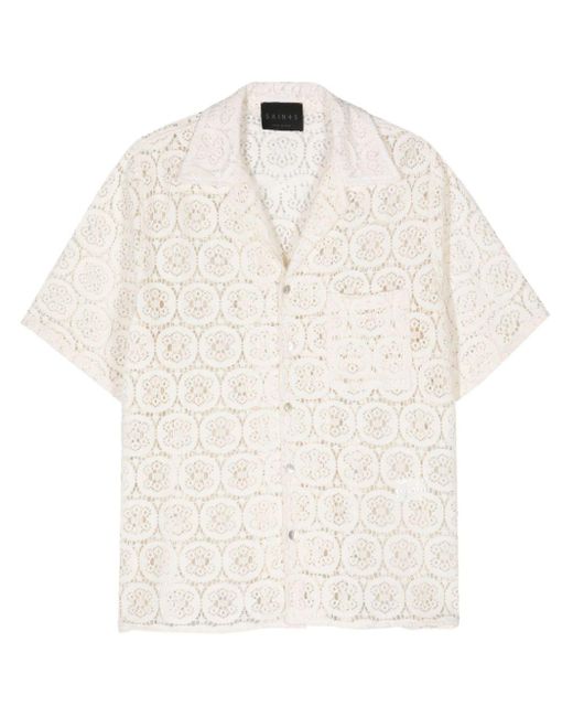 メンズ Saint Studio オープンワーク シャツ White