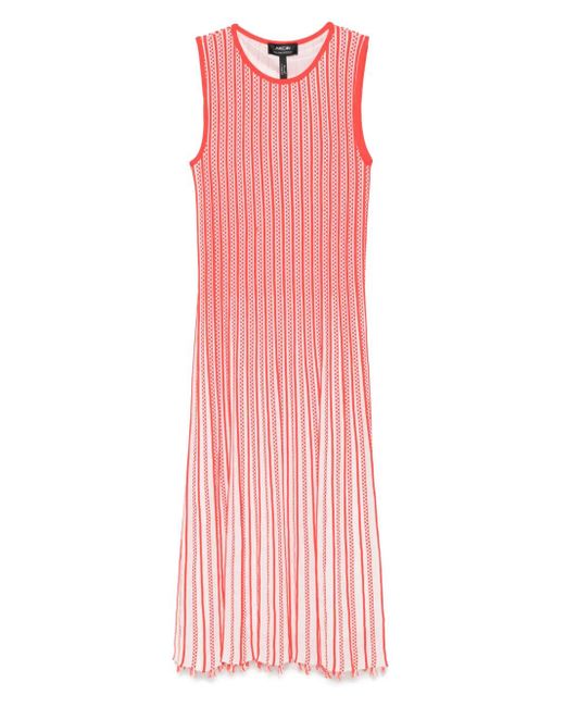 Marc Cain Pink Pleated Midi Dress