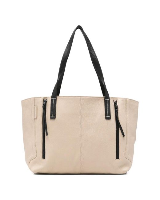 Cromia Natural Savana Street Grained-Leather Tote Bag