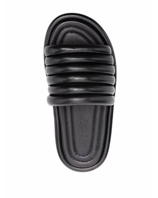 Marsèll Black Spalmata Tubular Sandals