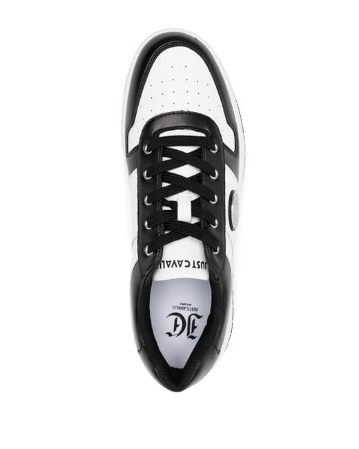 Just Cavalli White Color-Block Sneaker for men