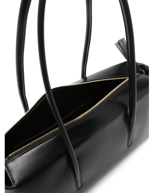 DeMellier London Black Stockholm Logo-Stamp Shoulder Bag