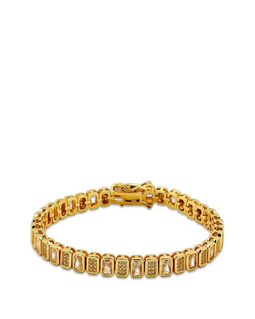 Lady D World Metallic Auric Crystal-Embellished Tennis Bracelet