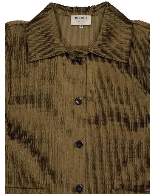 Zeus + Dione Green Synthesis Shirt Jacket
