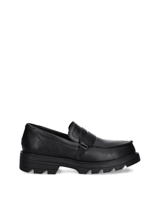 Sorel Black Revel Ave Penny-Strap Loafers