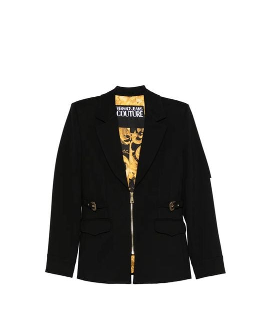 Versace Jeans Couture Black Zip Blazer
