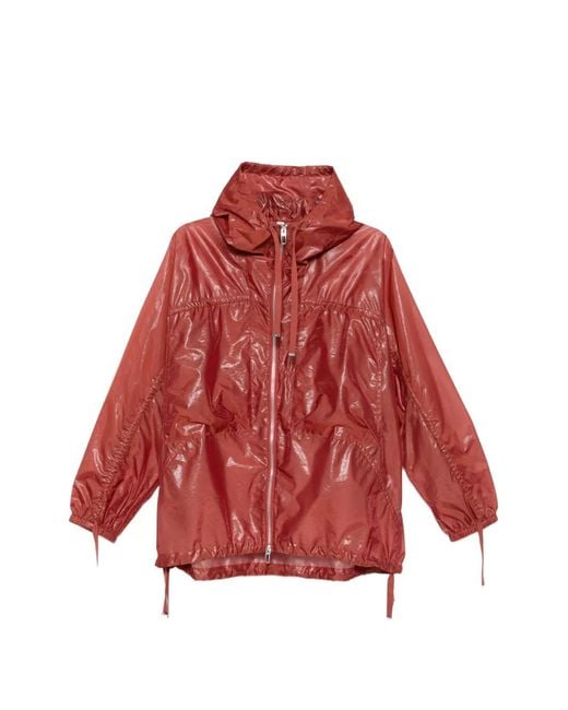 Chaqueta Karta Con Capucha Y Cremallera DUNO de color Red