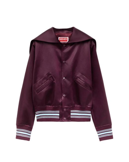 KENZO Purple Varsity Bomber Jacket