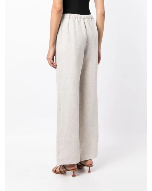 Pantalon En Lin Olina À Coupe Droite Reformation en coloris White