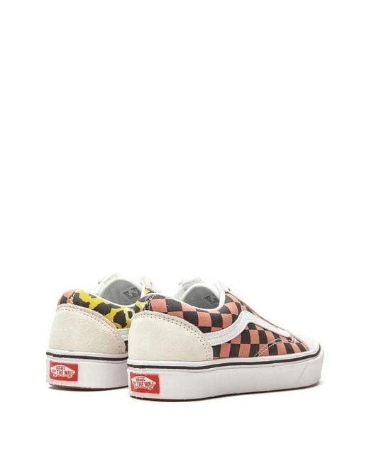 Vans White Old Skool Comfycush "Mixed Media" Sneakers