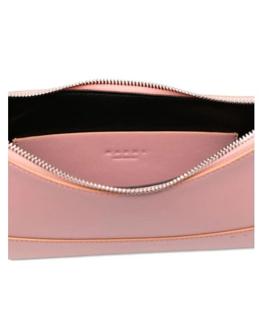 Marni Pink Zip-Fastening Shoulder Bag