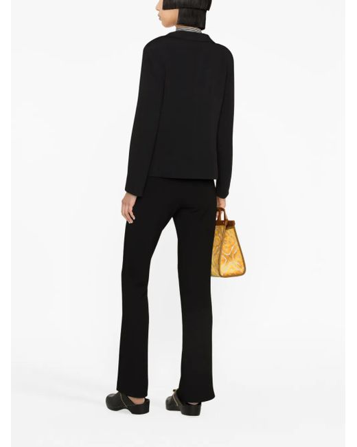 Etro Black Single-Breasted Patch-Pocket Blazer