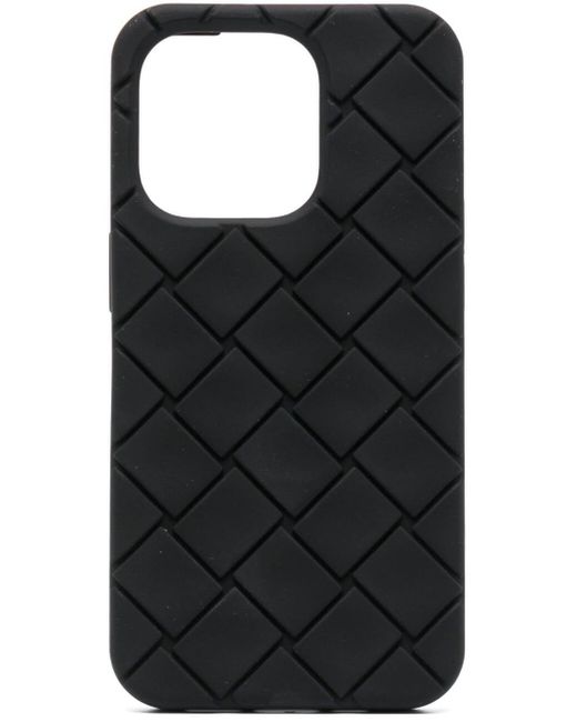 Bottega Veneta Black Rubber Iphone 14 Pro Case - Men's - Rubber for men