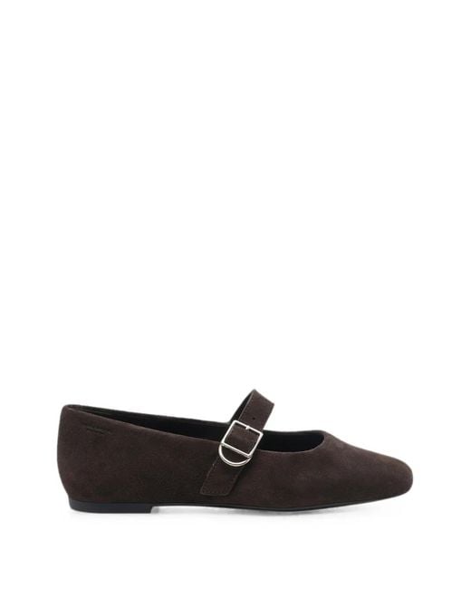 Vagabond White Jolin Buckle-Fastening Ballet Flats