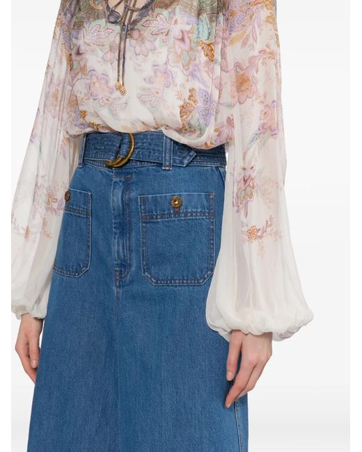 Zimmermann Blue Culottes Jeans