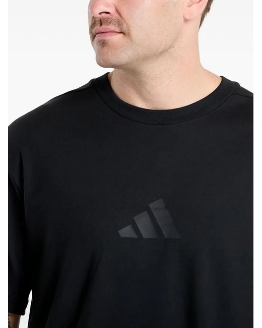 Adidas Black T-Shirt Technique À Coupe Ample for men