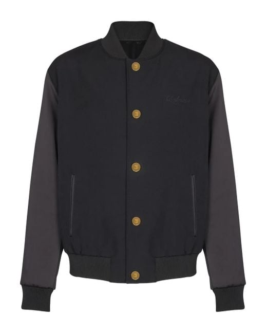 Balmain Jacke Mit Satinärmeln in Blue für Herren