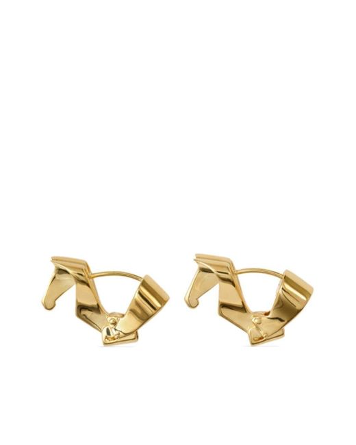Burberry Horse Hoop Earrings in Metallic Lyst
