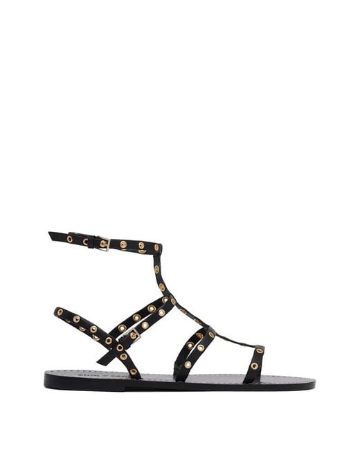 Cinq À Sept White Ariella Flat Sandals