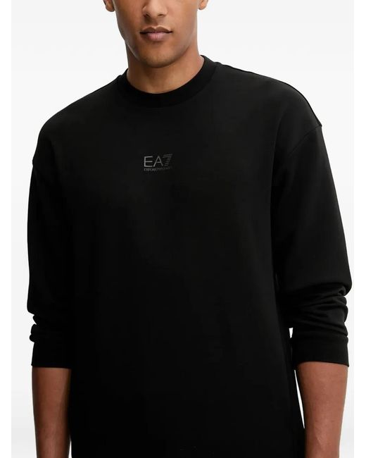 EA7 Black Pull À Détail Logo for men