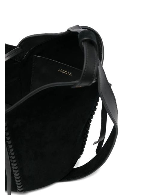 Sac Porté Épaule En Daim Isabel Marant en coloris Black