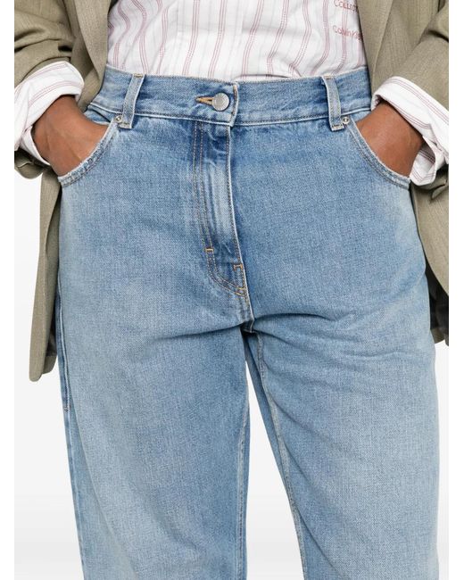 Calvin Klein Blue Faded-Effect Jeans