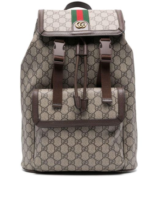 Gucci Brown Small Ophidia Gg Backpack for men