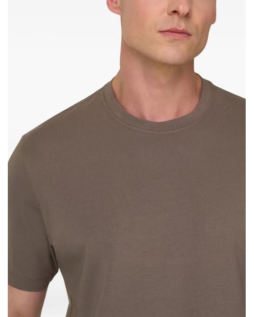 T-Shirt À Col Rond Boggi pour homme en coloris Gray
