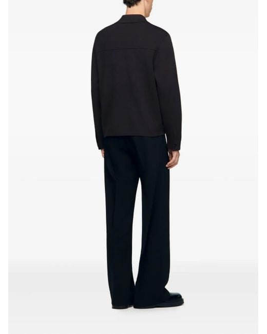 Cardigan Con Bottoni E Tasche di Sandro in Black da Uomo