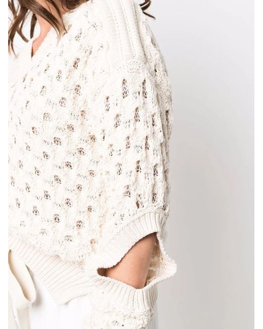 Stella McCartney Multicolor Open-Knit Jumper