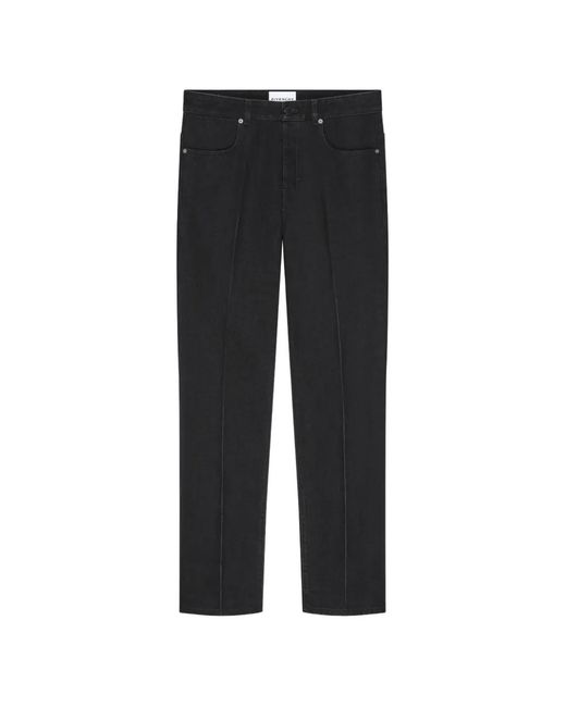 Vaqueros Rectos Con Efecto Arrugado Givenchy de hombre de color Black