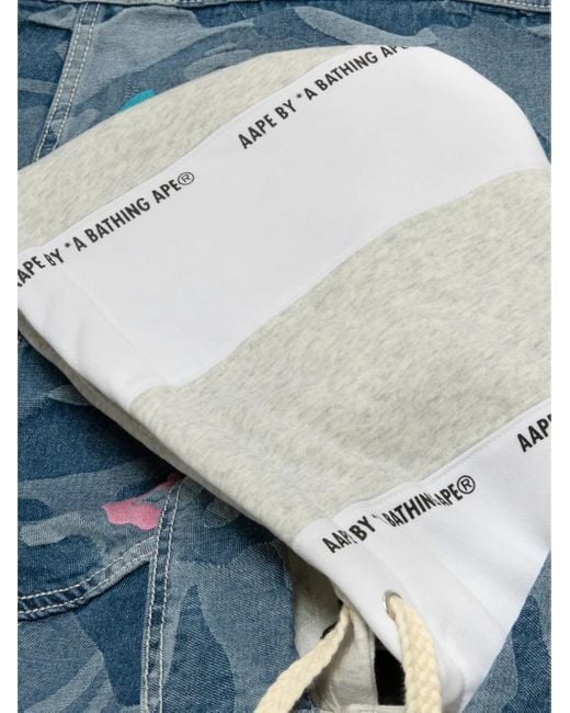 Aape By A Bathing Ape Blue Logo Jacket for men