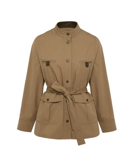 Yves Salomon Natural Belted Jacket