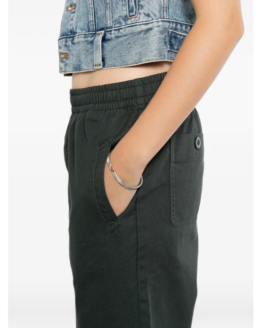 SPORT b. by agnès b. Green Elasticated Cotton Trousers