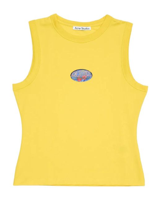 Acne Yellow Jersey Top