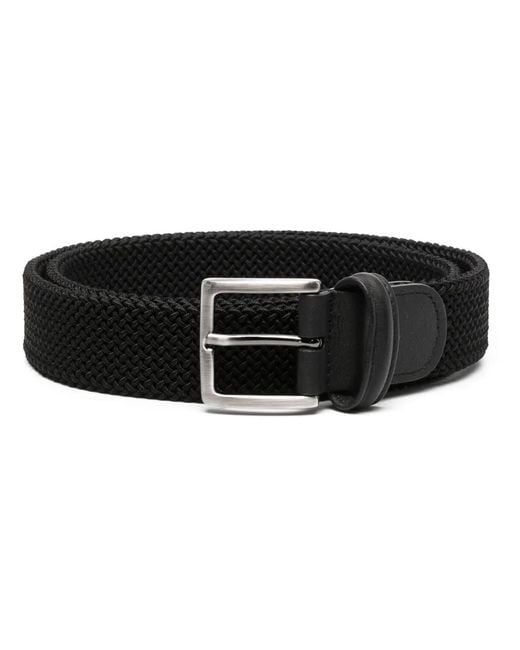 Andersons Elastischer Gürtel Mit Webmuster in Black für Herren