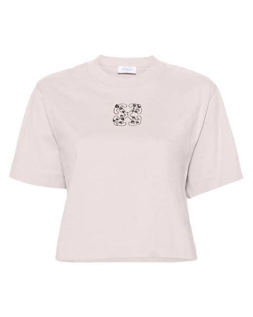 Off-White c/o Virgil Abloh Pink Off- Sparkling Arrow T-Shirt
