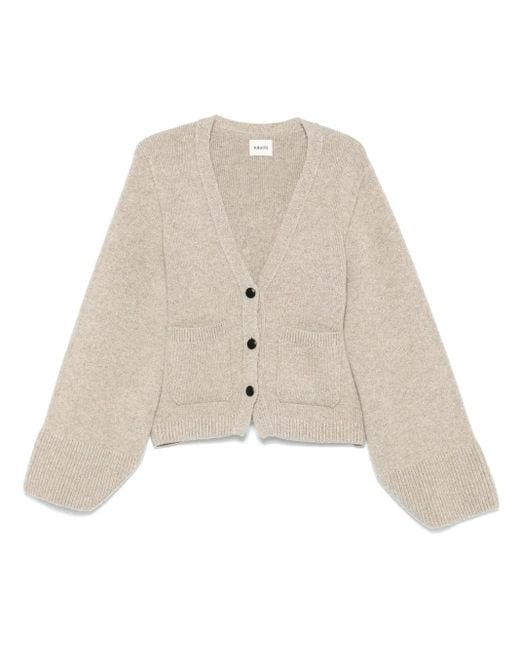 Khaite Natural Scarlet Cardigan