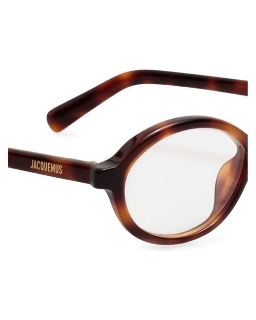 Jacquemus Natural Oval-Frame Glasses