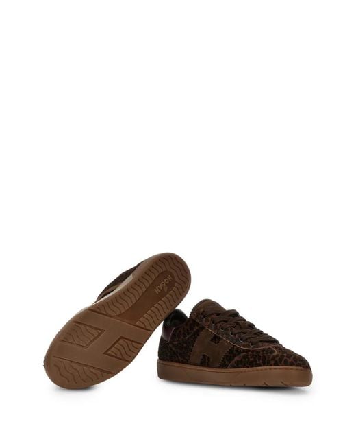 Hogan Brown Cool Sneakers
