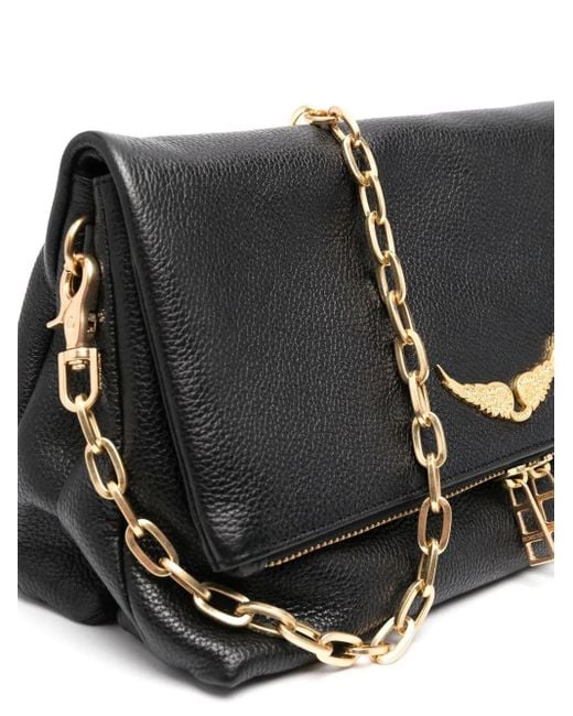 Zadig & Voltaire Black Rocky Leather Shoulder Bag